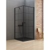 New Trendy D-0285A/D-0121B-WP NEW SOLEO BLACK štvorcový sprchový kút 90 cm, pravý 90 x 90 cm čierna