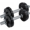 Jednoručná nakladacia činka Fitforce ADBB 2x 7,5 kg strieborná,čierna