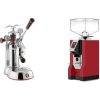 La Pavoni Esperto Abile + Eureka Mignon Bravo, CR ferrari red