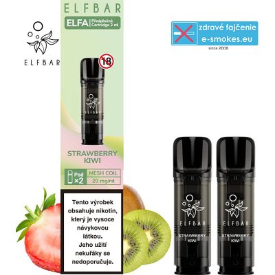 ElfBar Elfa Pro cartridge Strawberry Kiwi 2x2ml 20 mg