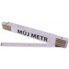 Levior Meter skladací 2m MÔJ METER PROFI biely drevo