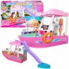 Barbie vysnívaná loďka – set loď, bazén, šmýkačka, viac ako 20 dielov HJV37