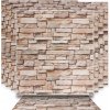 10 x 3D SAMOLEPIACE NÁSTENNÉ PANELY XPE TEHLÁ PENA BÉŽOVÁ TAPETA 77x70 cm