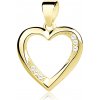 Olivie Strieborný prívesok ZLATÉ SRDCE SO ZIRKÓNMI 2997 Ag 925; ≤1,3 g.