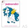 Omaľovánka A5 - Jednorožci