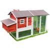 Drevený kurník MILÁNO RED MAXI, 2200x740x1200 mm