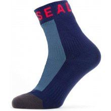 SealSkinz Nepremokavé ponožky Mautby modrá/červená
