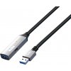 PremiumCord USB 3.2 repeater a predlžovací kábel Male-Female, 5Gbps Aluminium 5m