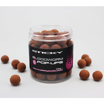 Sticky Baits plavajúce boilies Bloodworm Pop-Ups 100g 12mm