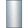 DANTIK - Zrkadlo v rámu, rozmer s rámom 50x90 cm z lišty Hliník čierna lesklá (7269016)