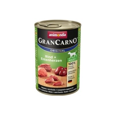 Animonda Gran Carno Adult hovězí kachní srdce 6x400 g Animonda