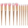 Sada kozmetických štetcov 10ks Jednorožec Gold