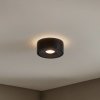 Arcchio LED stropné svietidlo Rotari, Ø 12 cm, hore & dole, čierne - 9928170