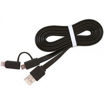 Gembird CC-USB2-AMLM2-1M USB Lightning 8-pin/Micro USB, 1m, černý