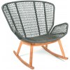 FISCHER MÖBEL Záhradné hojdacie kreslo WING LIGHT Relax 2754T, teak