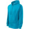 MALFINI TRENDY ZIPPER 410 Mikina pánska 4104415 L 44 tyrkysová