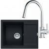 FRANKE SETG256MČ fragranit drez 620x500 mm MRG 611-62 Čierna mat+batéria FS 3229.031 Chróm FRA 114.0700.711