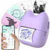 Mini termálna tlačiareň Fotuś Kotuś pre deti A02 53mm Bluetooth, nálepky