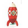 Janod drevená magnetická skladačka Raketa Kit magnet 16 cm 9 ks