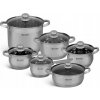 Súprava hrncov Edenberg, oceľ, 12 ks