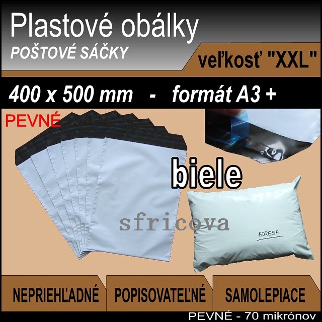 Plastové obálky veľ. "XXL" 40x50cm (70my) *1000ks od 279,6 € - Heureka.sk