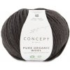 PURE ORGANIC WOOL Katia Farby PURE ORGANIC WOOL: 57 tmavá hnedá