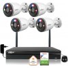 Dahua IP monitorovacia sada 4 kamier WI-FI 5MPx 2K F5D-PV-0280B s aktívnym IR LED detektorom do 30 m