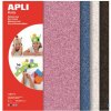Apli Penová guma s trblietkami (ružová, modrá, strieborná, čierna) 210 x 297 x 2 mm A4 4 listy