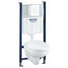 Grohe Solido Súprava na závesné WC + klozet a WC doska SoftClose, tlačidlo Skate Air, biela 39117000-GR