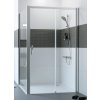 Hüppe Classics 2 EasyEntry - Posuvné dvere 1-dielne s pevným segmentom 2000x1600 mm, upevnenie vpravo, strieborná pololesklá, číre sklo s Anti-Plaque C25613.069.322