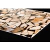 DIMEX | Plexisklo za kuchynskú linku PGT-24060-031 | 240 x 60 cm Drevené polená + Plexisklo za kuchynskú linku DIMEX v rozmere 240 x 60 cm, Drevené polená + Lepidlo zadarmo