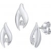 Silvego Strieborná súprava šperkov Claire s čírym Brilliance Zirconia - náušnice a prívesok FWS15198W