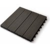 Terasová dlažba WPC Guttadeck, 300 x 300mm tmavo-sivá