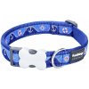 Red Dingo obojok Nautical Dark Blue 1,5 × 24 – 36 cm