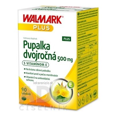 WALMARK Pupalka dvojročná 500 mg s vitamínom E cps 90 ks