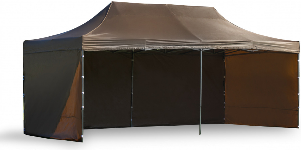 TENTS Rozkladací stan 3x6 hnedý