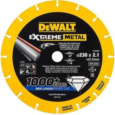 DeWalt DT40252 diamantový rezací kotúč na kov 125*22,2*1,3mm EXTREMEMETAL  od 23,34 € - Heureka.sk