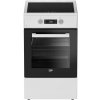 Elektrický sporák Beko FSM59305WDT s teplovzdušnou rúrou, 60 l, biely, indukčná varná doska