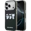 Karl Lagerfeld IML Choupette Trio Watercolor MagSafe Zadní Kryt pre iPhone 17 Pro Max Black