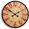 Sammer Nástenné hodiny Berlín červené 33cm BerlinWoodCzerwony33cm