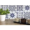 Samolepiaci PVC panel modrý Wall Tiles Jamila 15,25 x 15,25 cm