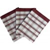 SVITAP sleep well Káro 50 x 70 cm 3 ks bordó