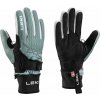 Dámske bežkárske rukavice Leki PRC ThermoPlus Shark Women - black/ice green 8.0