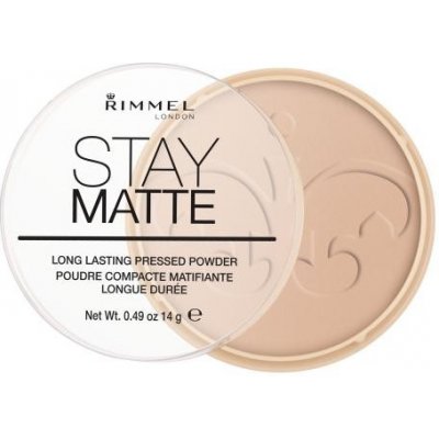 Rimmel London Stay Matte dlhotrvajúci kompaktný púder 14 g 005 silky beige