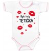 Body krátky rukáv s vtipným textom Baby Nellys, Byla tady tetička 86 (12-18m)