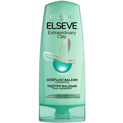 L'Oréal čistiaci balzam pre mastné vlasy Elvive Extraordinary Clay 400 ml