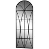 Chic Antique Čierne antik kovové nástenné zrkadlo Archia - 64*2*180 cm - Chic Antique