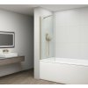 POLYSAN FISA vaňová zástena 700x1500mm, zlato mat, číre sklo FS1072-G