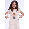 Dievčenská košeľa Cornette Kids Girl Nice Broskyňová