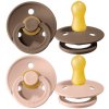 Bibs cumlíky kaučuk 2 ks 0-6 mesiacov Colour Dark oak/blush